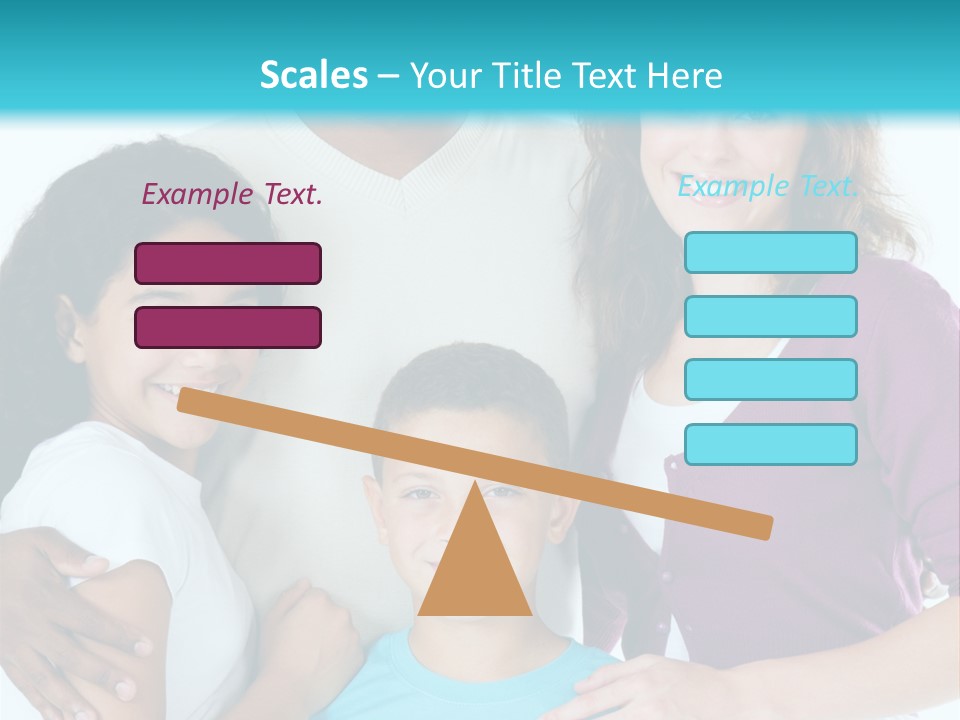 American Female Teen PowerPoint Template