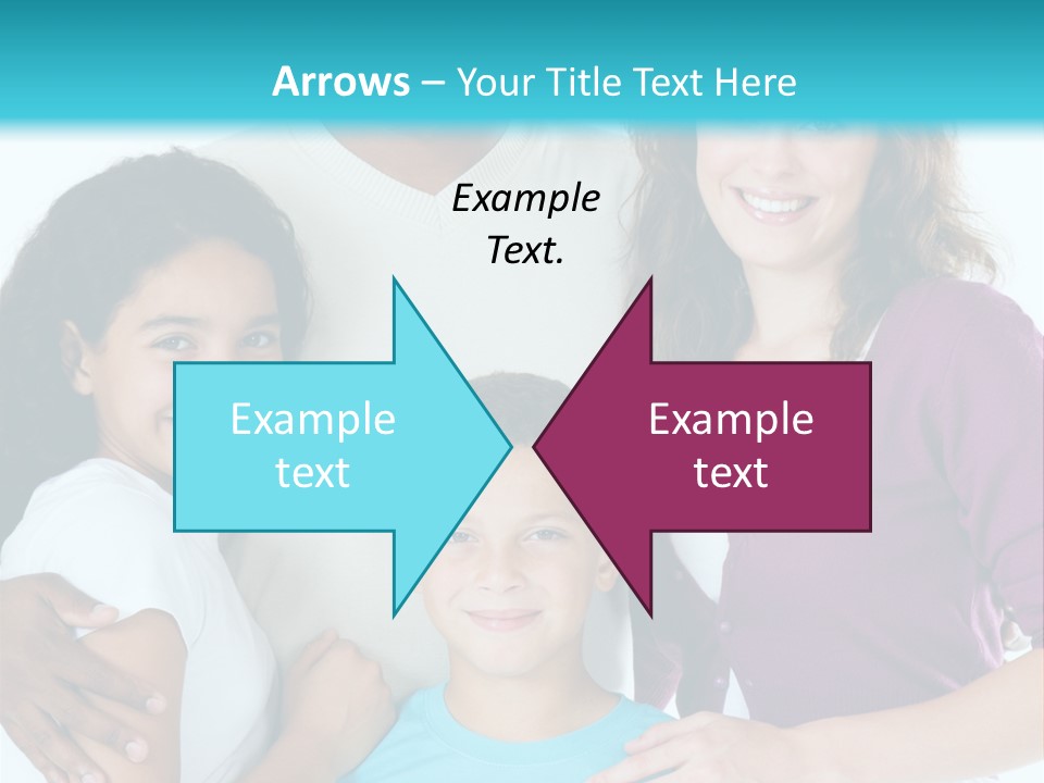 American Female Teen PowerPoint Template