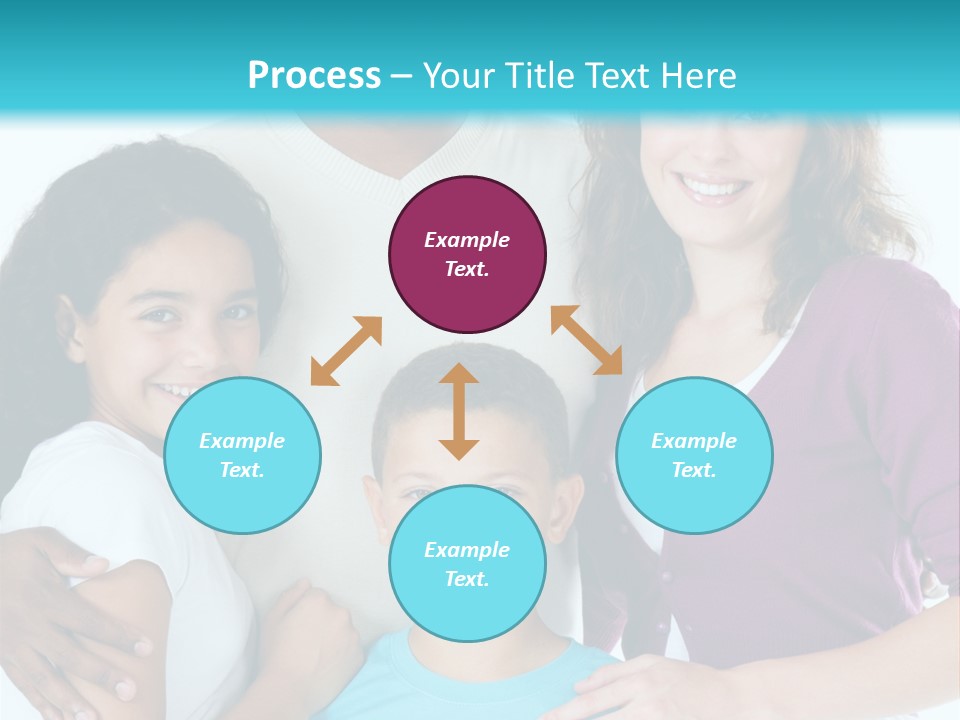 American Female Teen PowerPoint Template