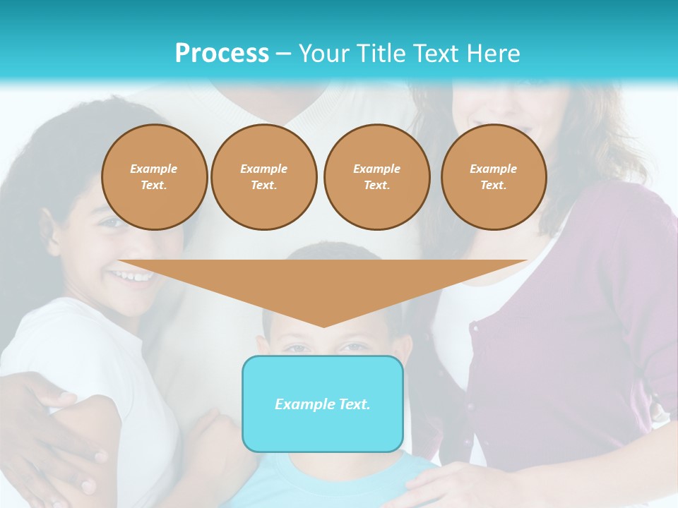 American Female Teen PowerPoint Template