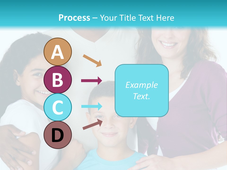 American Female Teen PowerPoint Template
