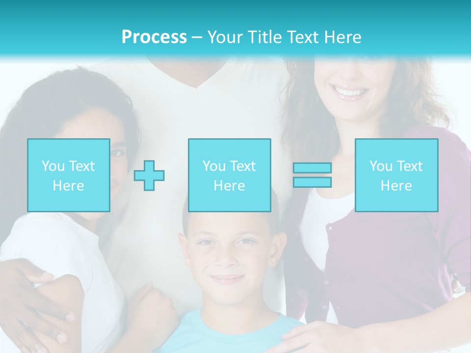 American Female Teen PowerPoint Template