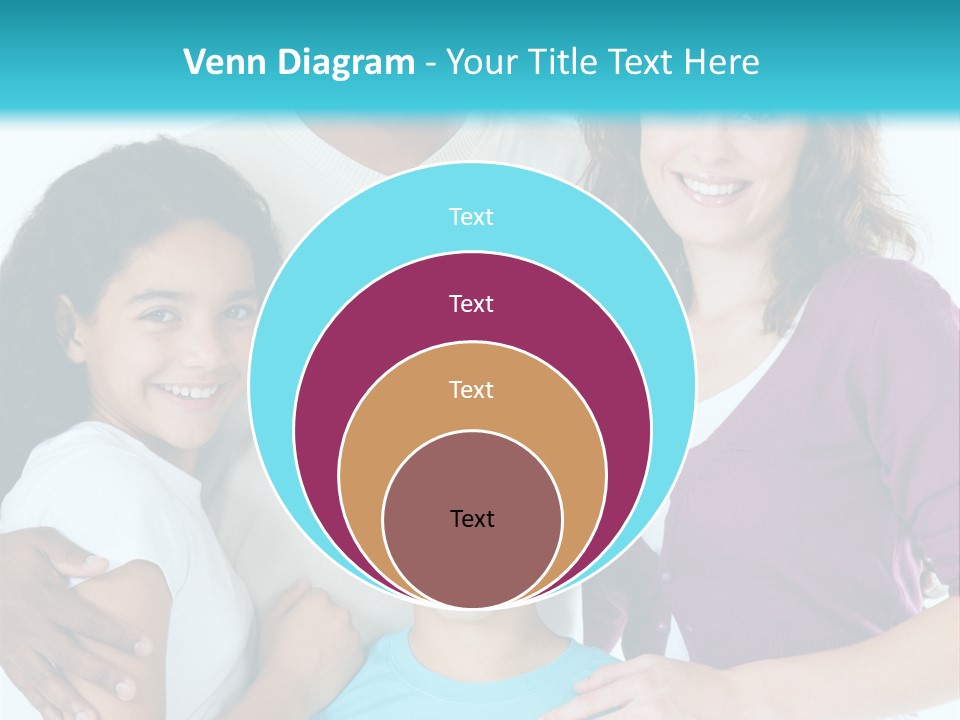 American Female Teen PowerPoint Template