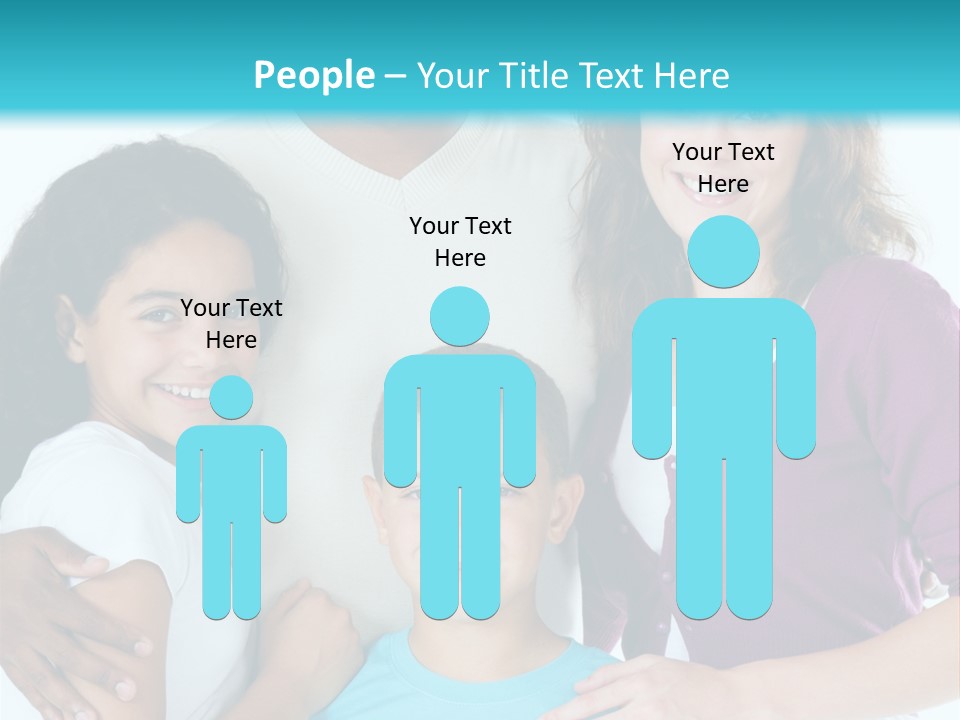 American Female Teen PowerPoint Template