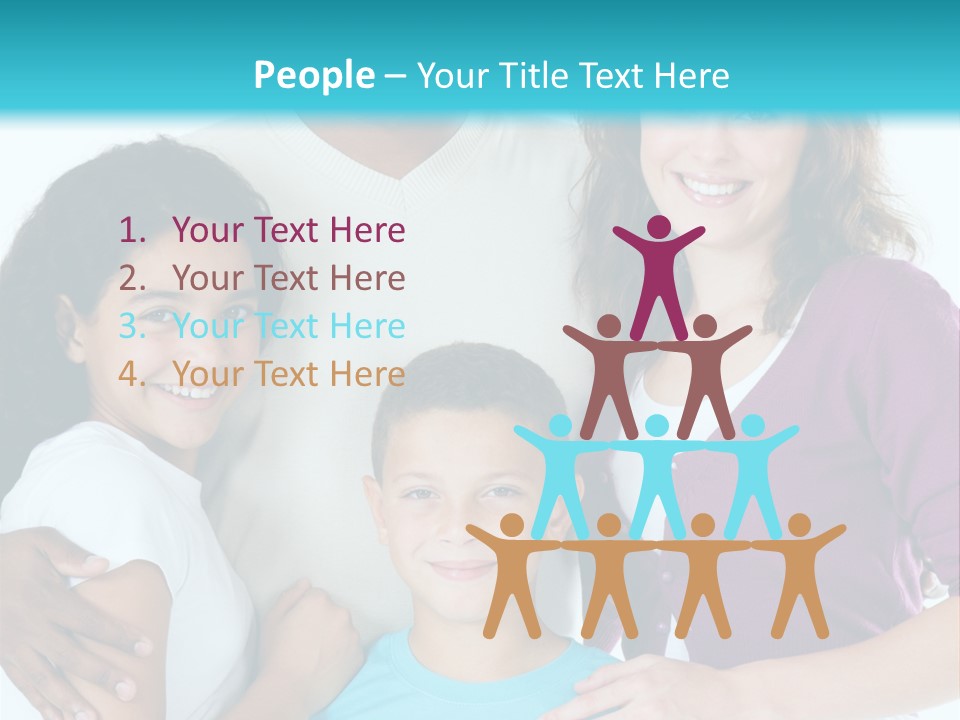 American Female Teen PowerPoint Template