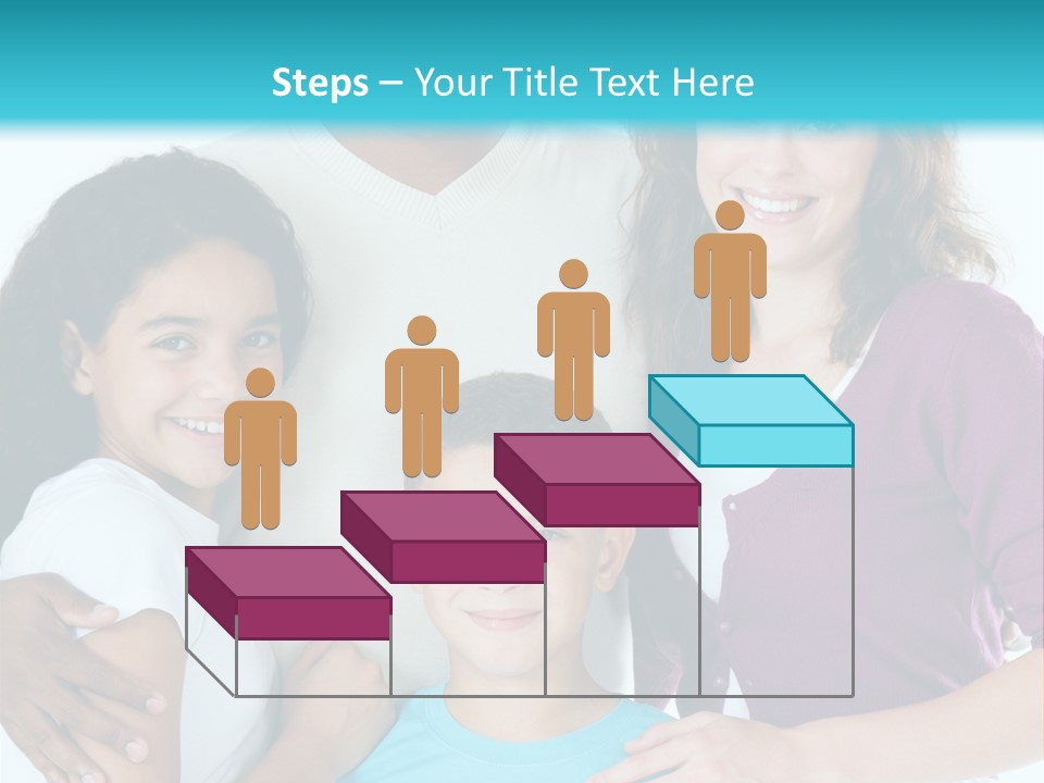 American Female Teen PowerPoint Template
