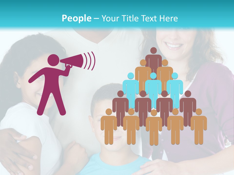 American Female Teen PowerPoint Template