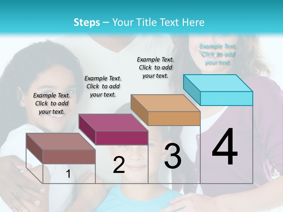 American Female Teen PowerPoint Template