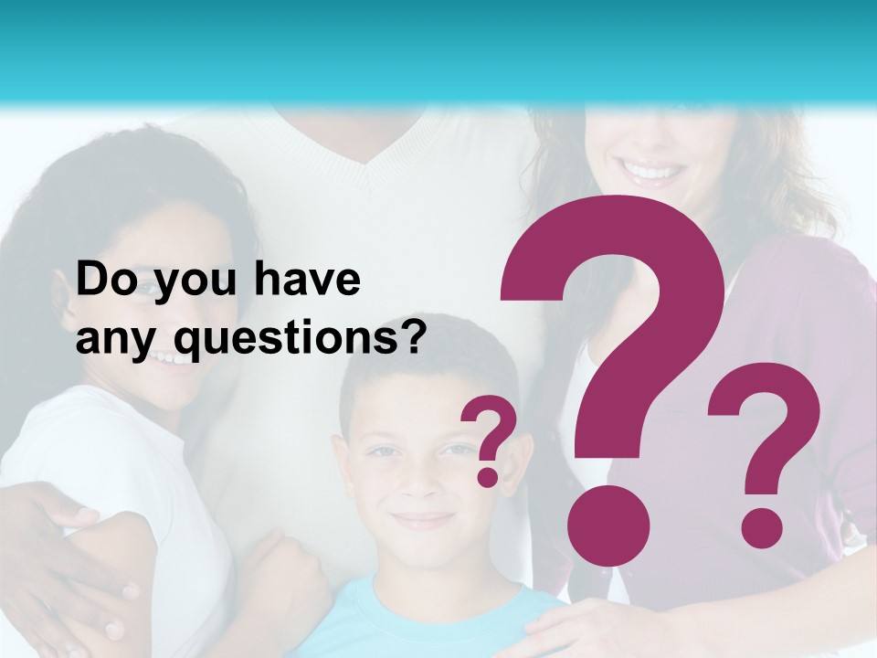 American Female Teen PowerPoint Template