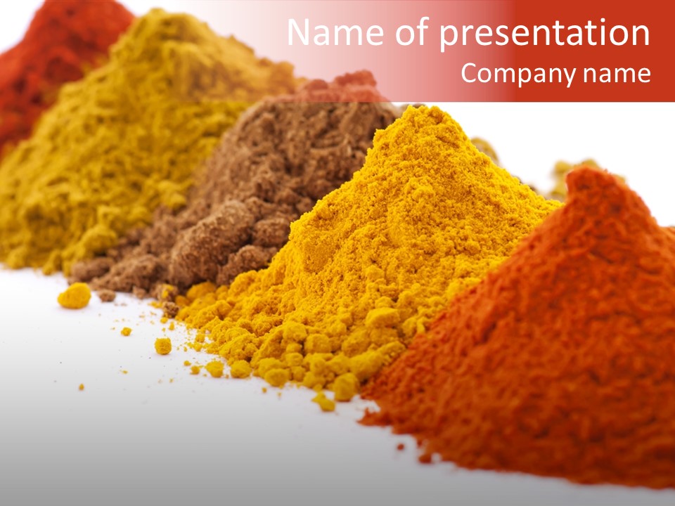 Exotic Herb Curry PowerPoint Template