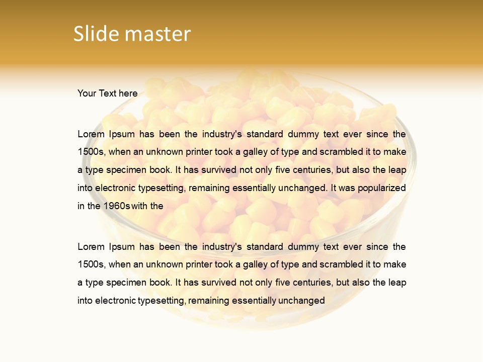 Cooking Isolated Preserved PowerPoint Template