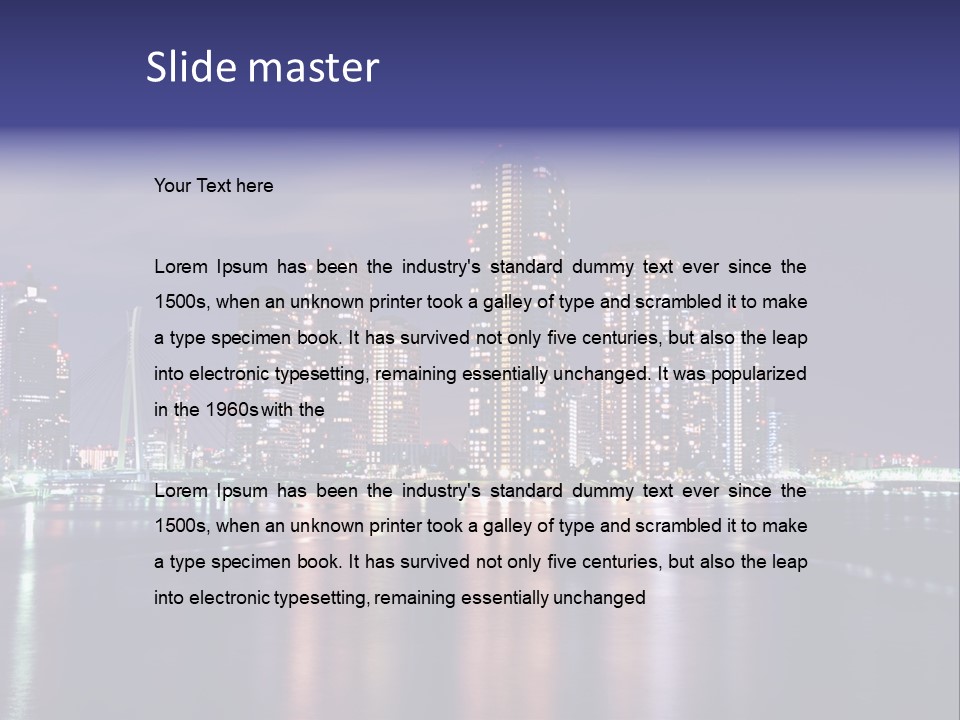 Color Purple New PowerPoint Template