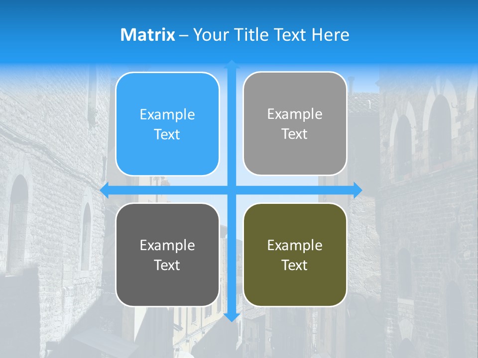 Stonewall Blue Slope PowerPoint Template