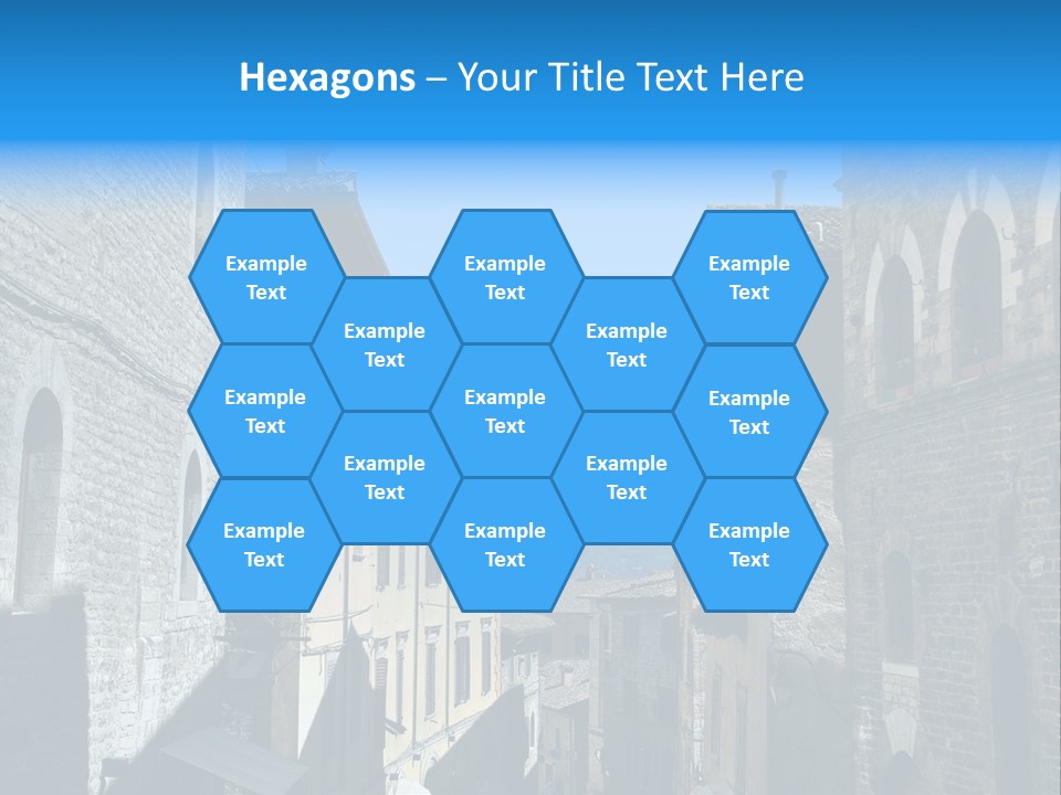 Stonewall Blue Slope PowerPoint Template