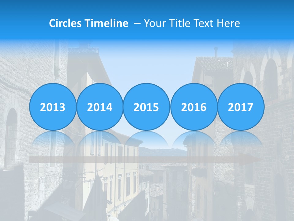 Stonewall Blue Slope PowerPoint Template