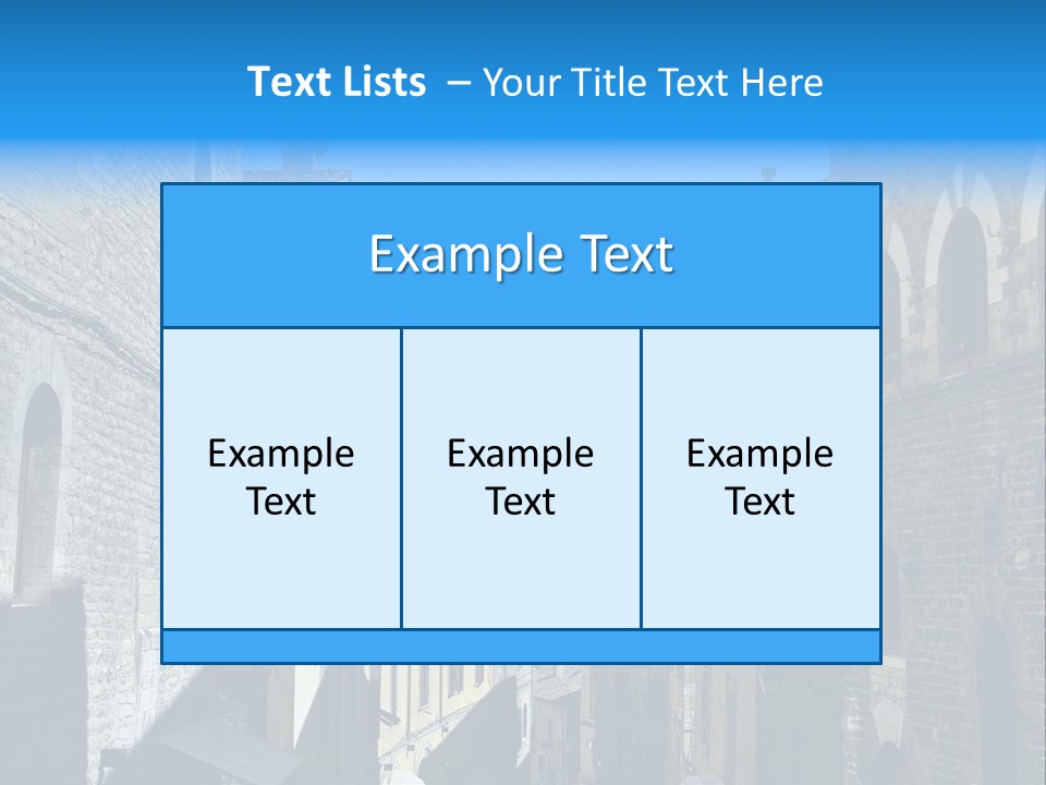 Stonewall Blue Slope PowerPoint Template