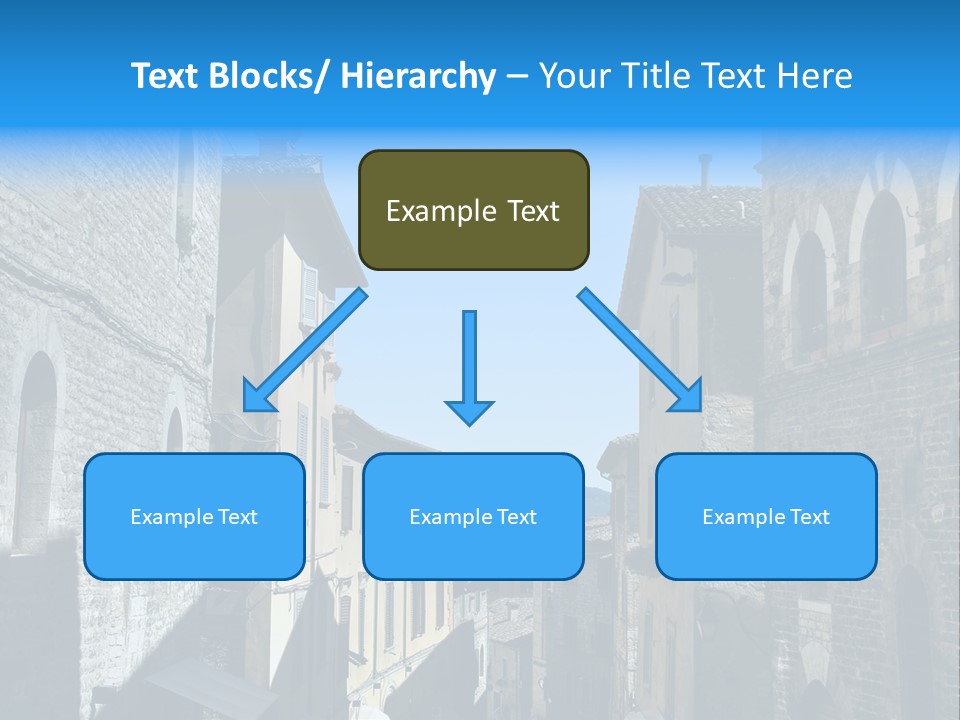 Stonewall Blue Slope PowerPoint Template