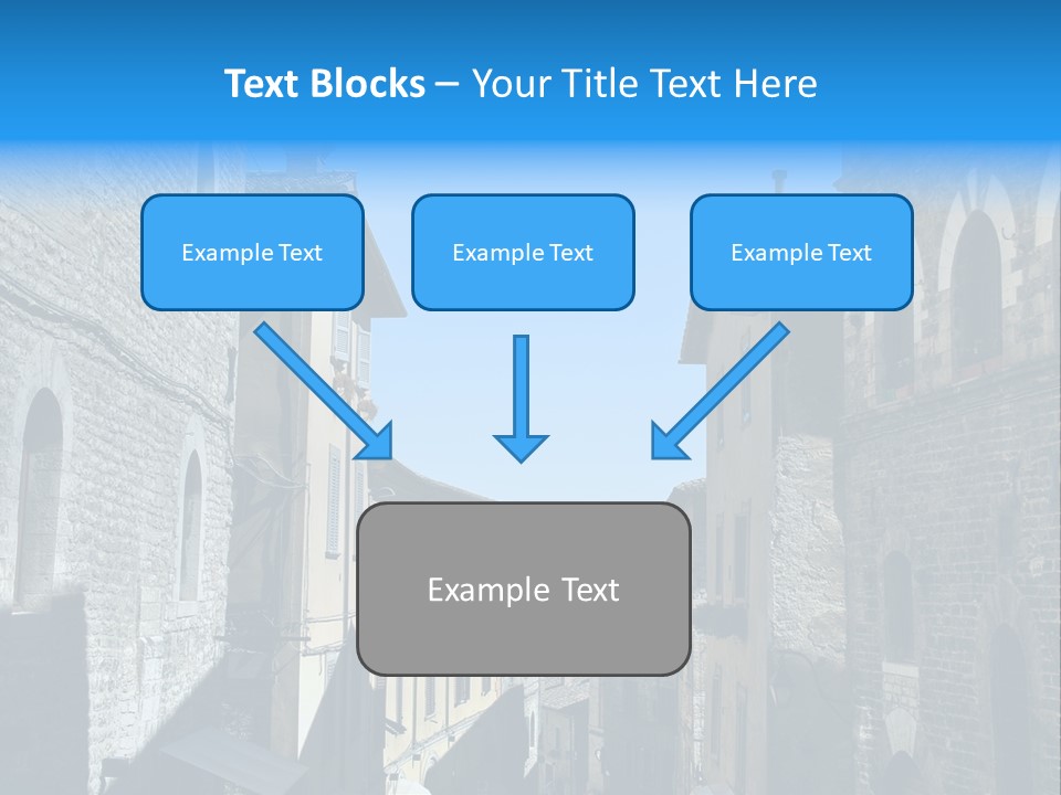 Stonewall Blue Slope PowerPoint Template