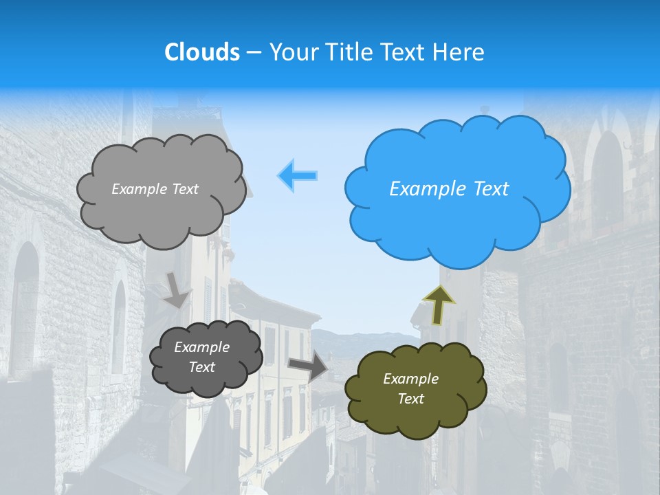 Stonewall Blue Slope PowerPoint Template