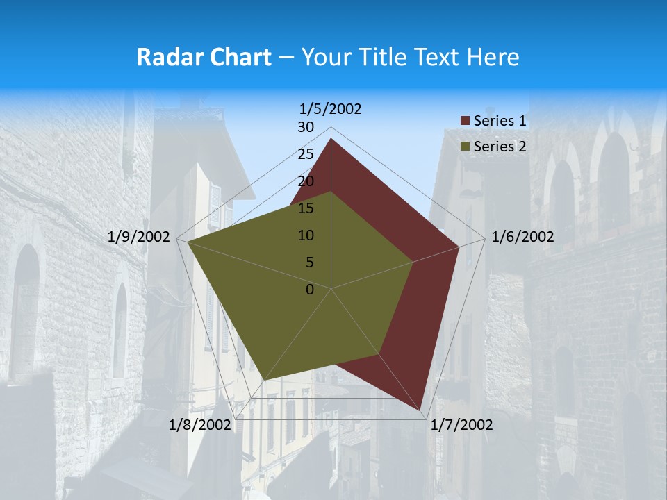 Stonewall Blue Slope PowerPoint Template