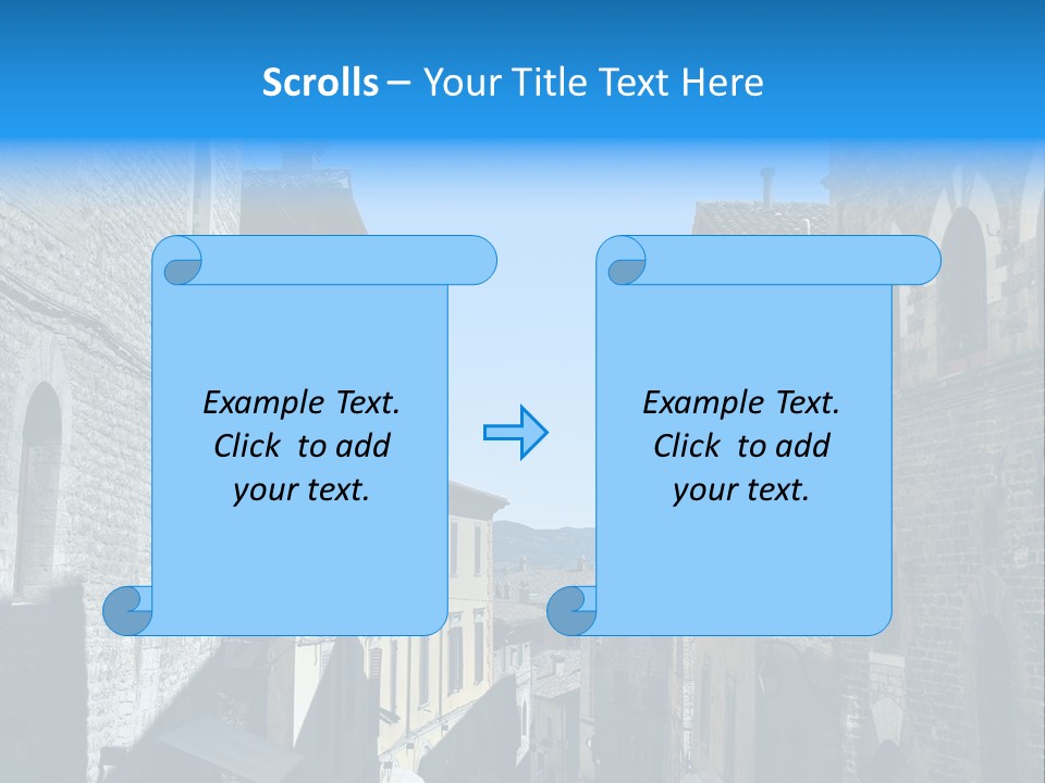 Stonewall Blue Slope PowerPoint Template