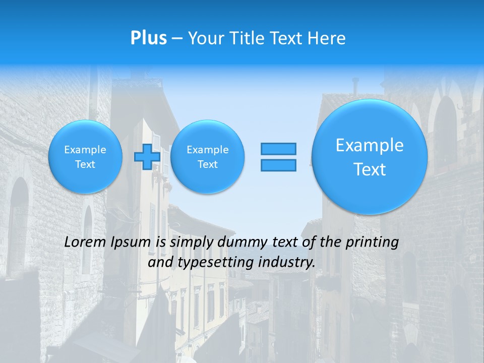 Stonewall Blue Slope PowerPoint Template