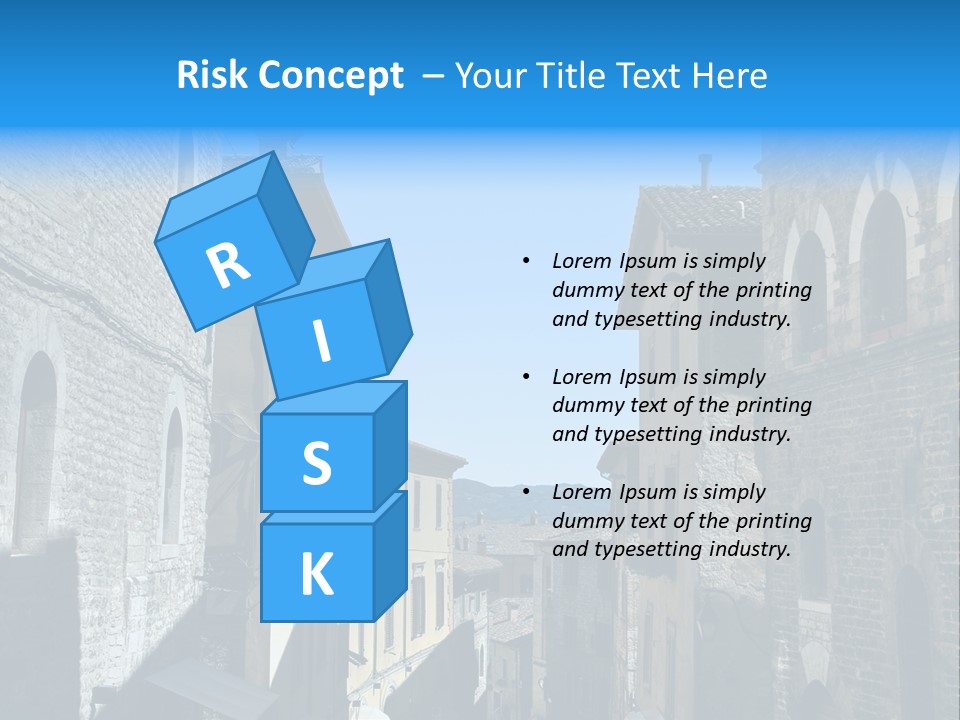 Stonewall Blue Slope PowerPoint Template