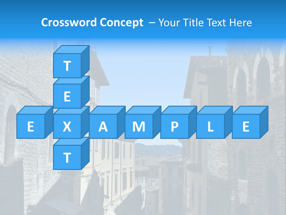 Stonewall Blue Slope PowerPoint Template