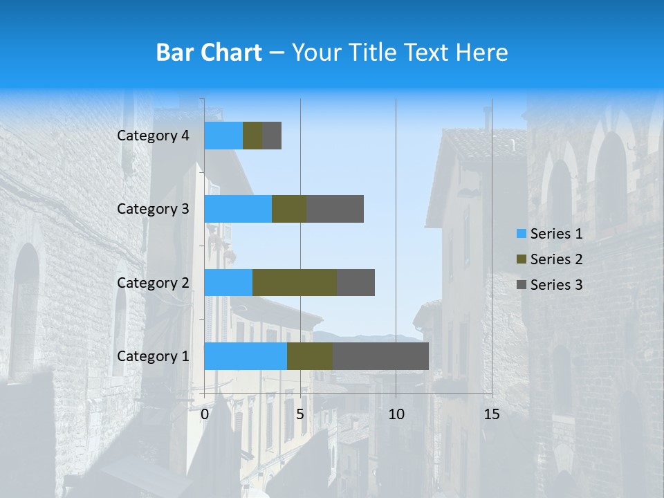 Stonewall Blue Slope PowerPoint Template