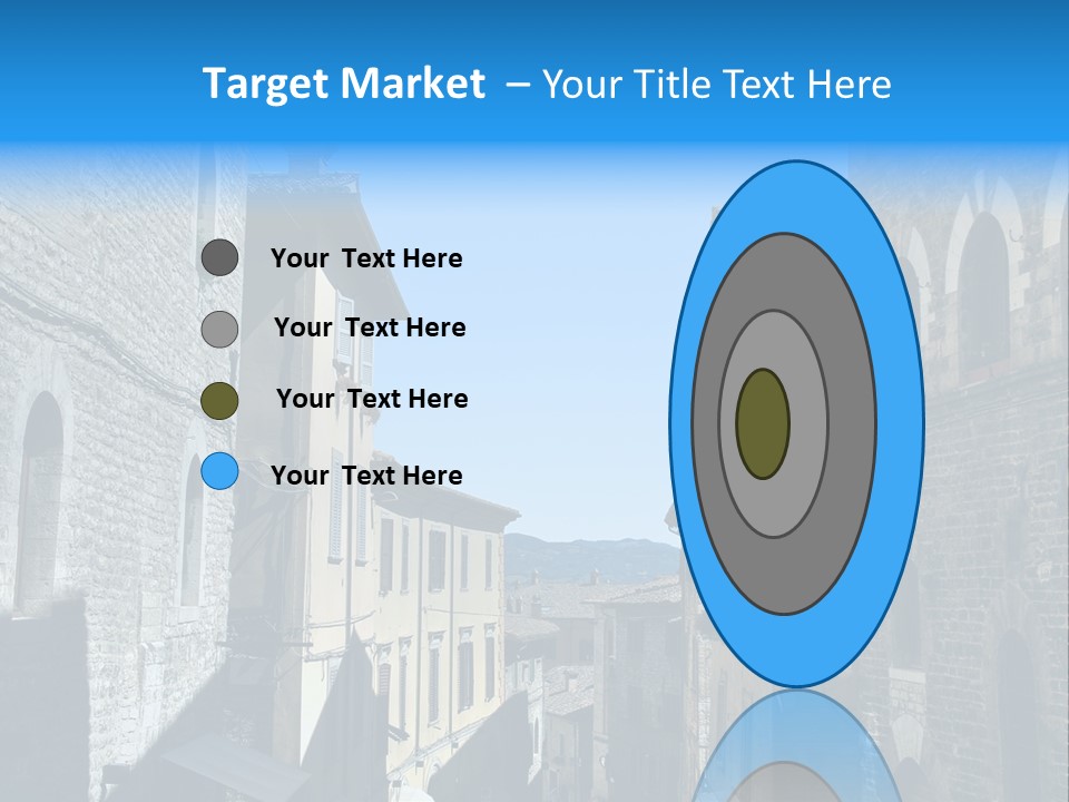 Stonewall Blue Slope PowerPoint Template