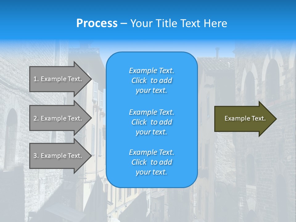 Stonewall Blue Slope PowerPoint Template