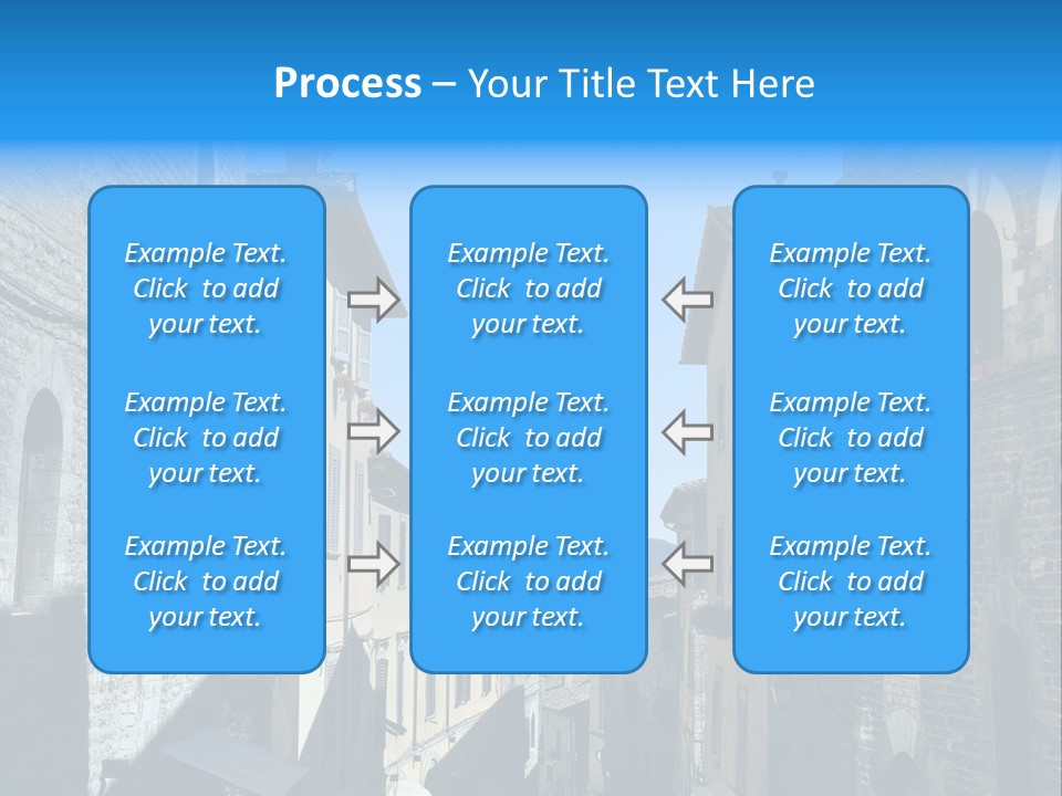 Stonewall Blue Slope PowerPoint Template