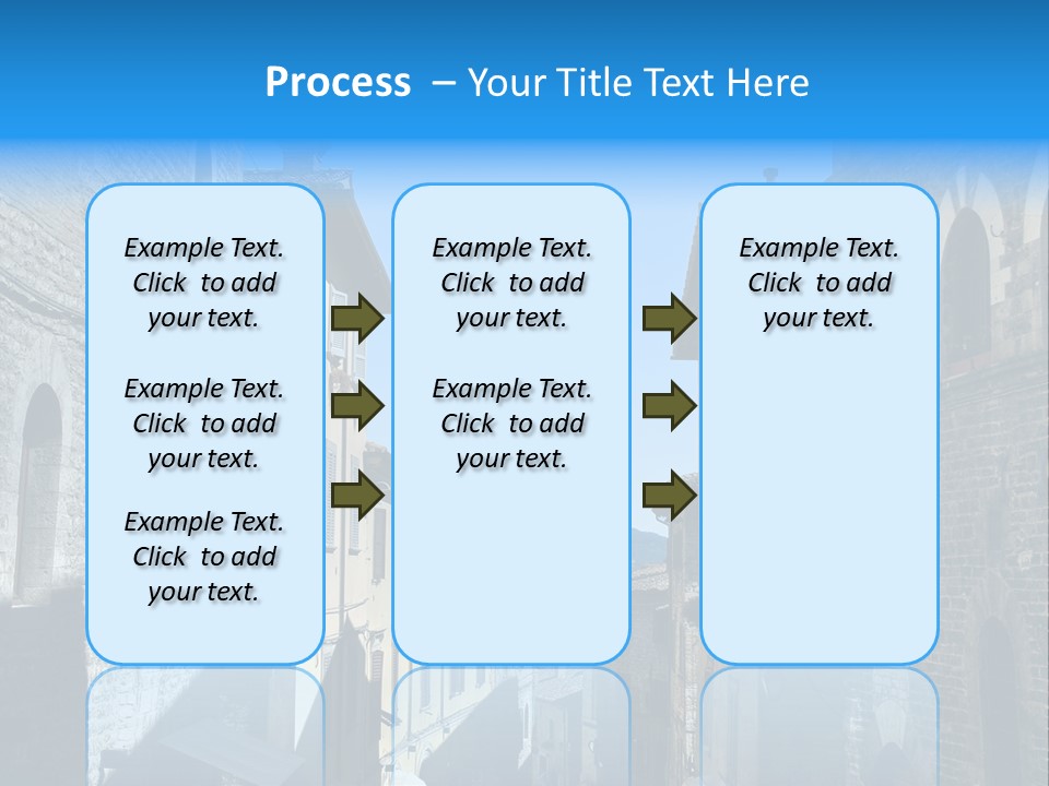 Stonewall Blue Slope PowerPoint Template