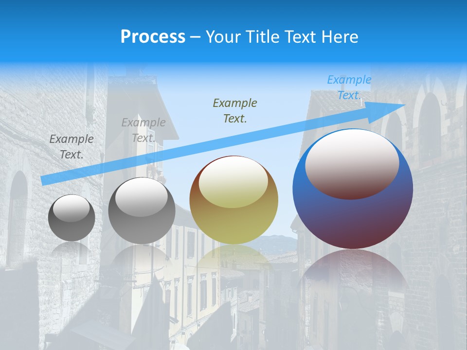 Stonewall Blue Slope PowerPoint Template