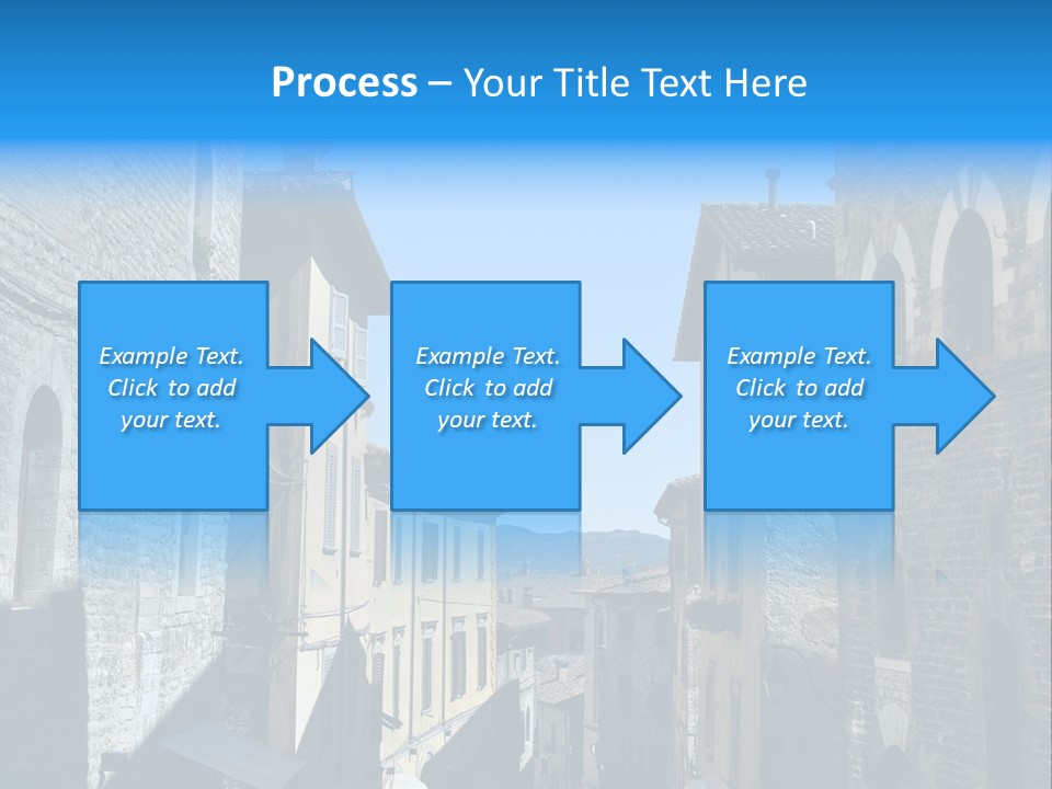 Stonewall Blue Slope PowerPoint Template