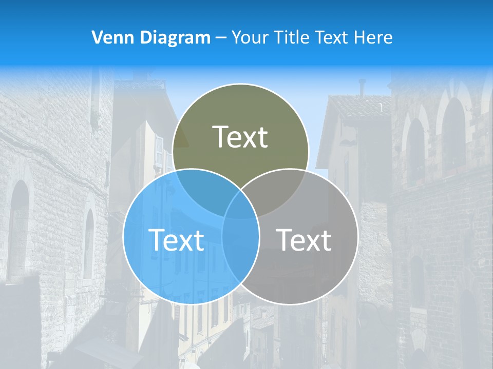 Stonewall Blue Slope PowerPoint Template