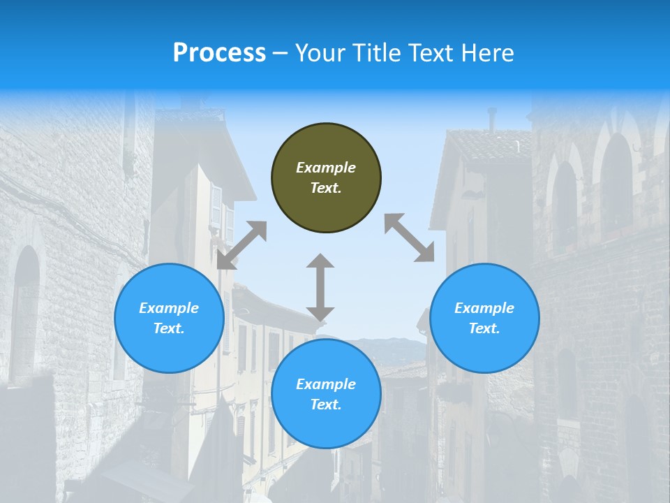 Stonewall Blue Slope PowerPoint Template