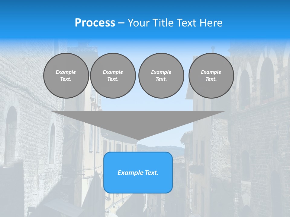 Stonewall Blue Slope PowerPoint Template