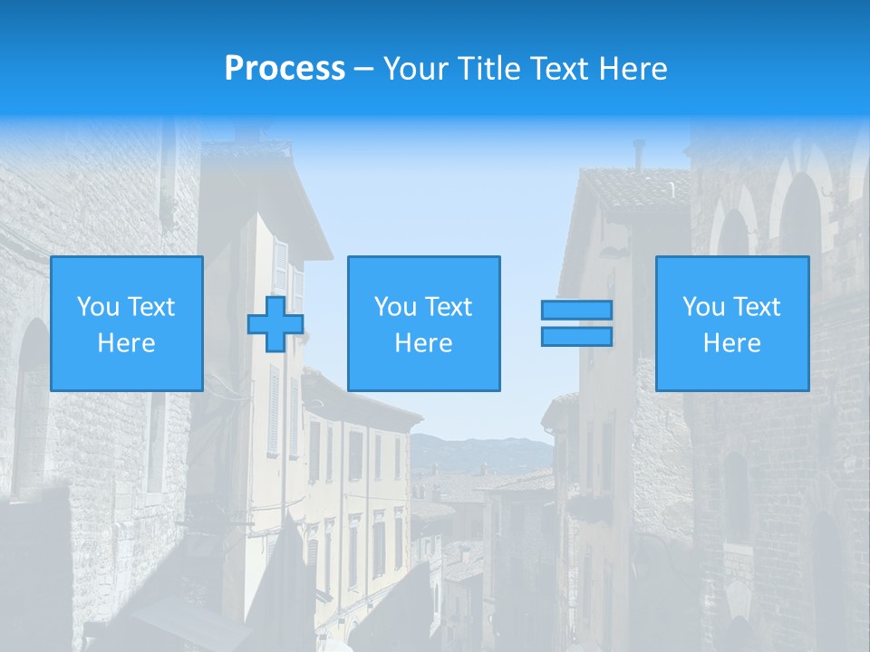 Stonewall Blue Slope PowerPoint Template