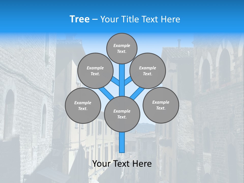 Stonewall Blue Slope PowerPoint Template