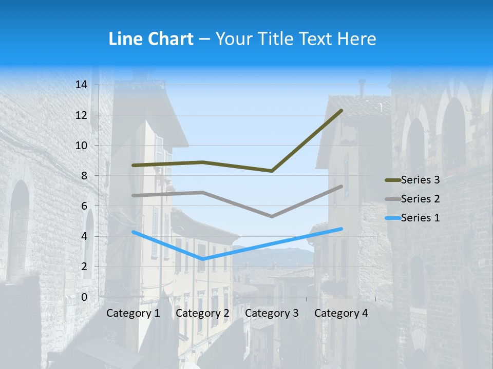 Stonewall Blue Slope PowerPoint Template