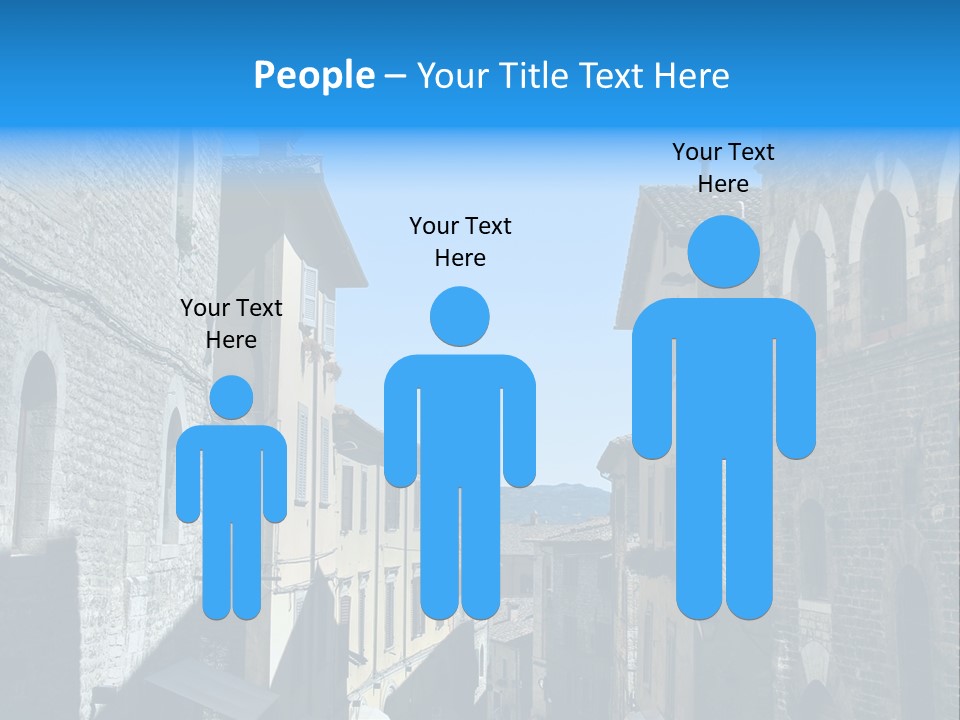 Stonewall Blue Slope PowerPoint Template