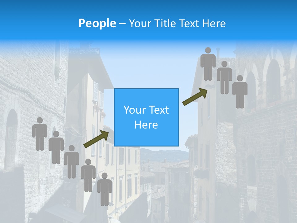 Stonewall Blue Slope PowerPoint Template