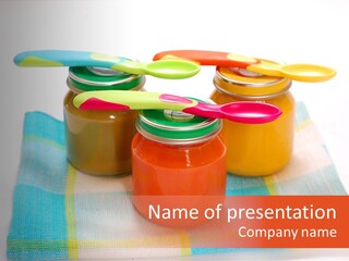 Container Glass Healthy PowerPoint Template