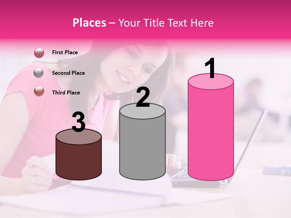 Person Sitting Internet PowerPoint Template