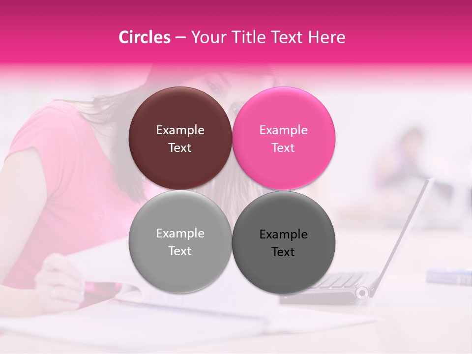 Person Sitting Internet PowerPoint Template