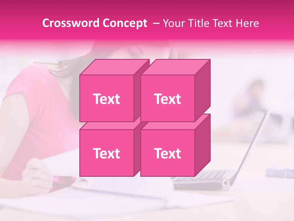 Person Sitting Internet PowerPoint Template