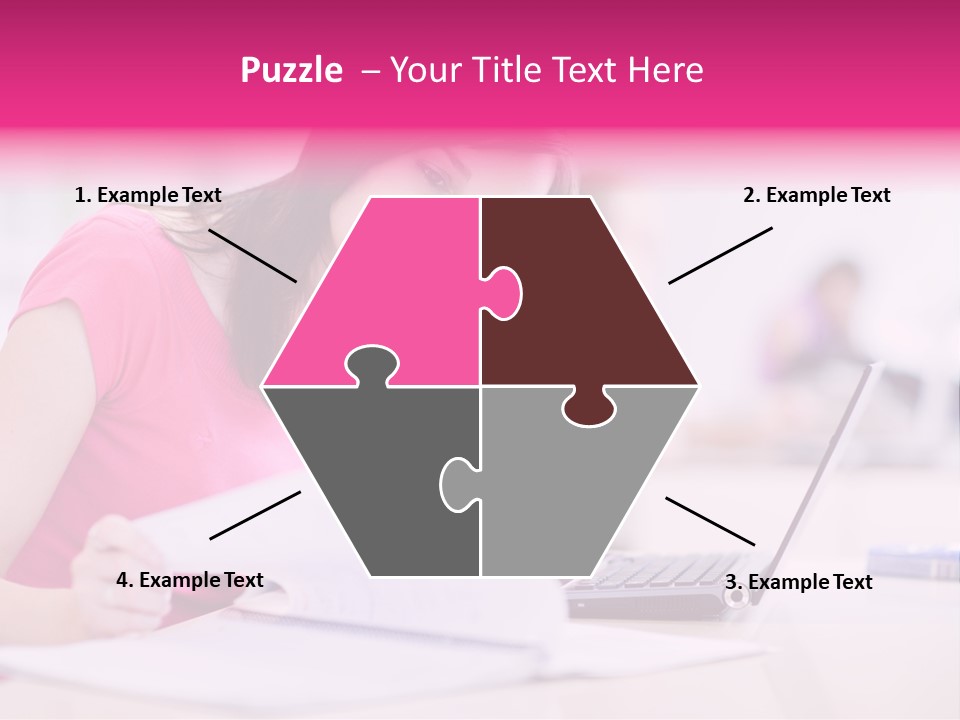 Person Sitting Internet PowerPoint Template