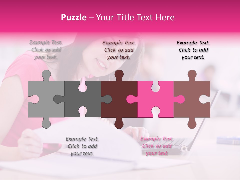 Person Sitting Internet PowerPoint Template