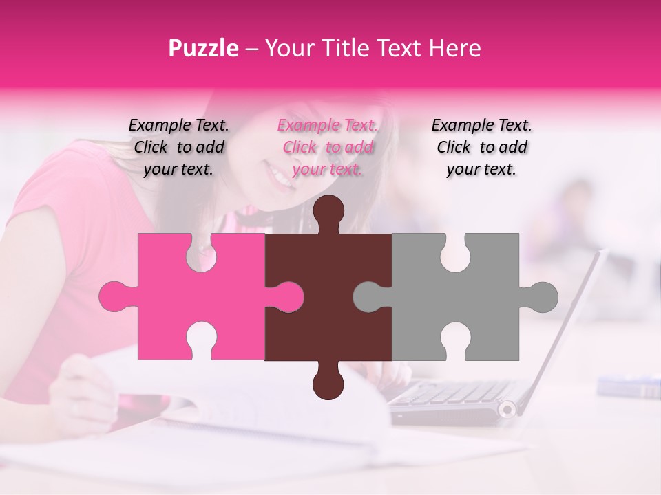 Person Sitting Internet PowerPoint Template